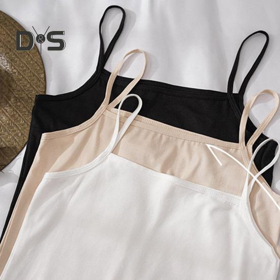 Women Sling Vest Square Collar Sleeveless Breathable Quick-Dry Summer Camisole High Elastic Bottoming Tops