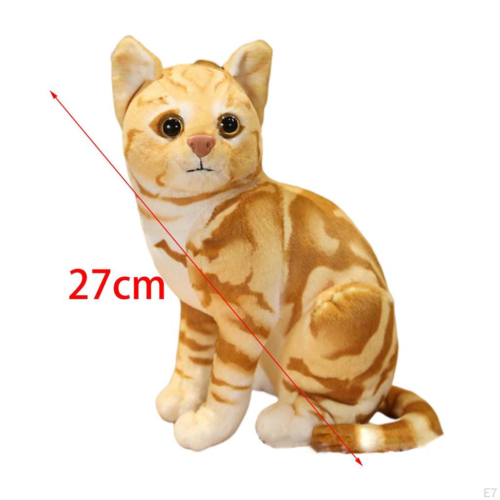 Cute Plush Toy Skin-Friendly Decoration Ornament Stuffed Cat Doll Toys for Kids Teens