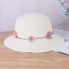 New Simple Female Big Flower Sunshade Straw Bucket Hat Breathable Summer Thin Sports Cycling Outdoor Fishing Travel Casual