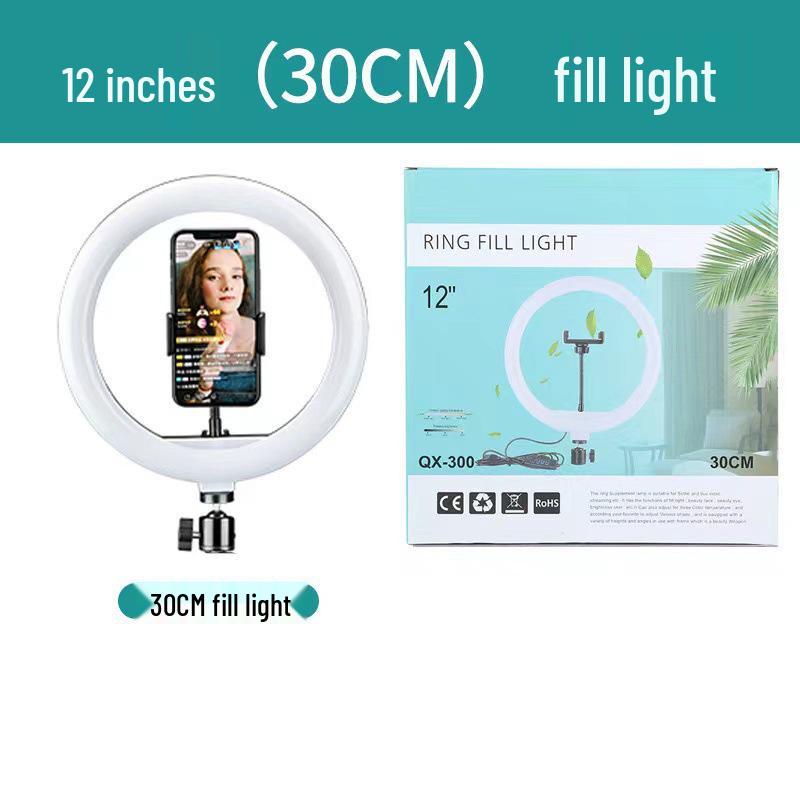 8-Inch Desktop Ring Light with 10-Inch Mobile Phone Holder for Live Streaming and Beauty Photography
