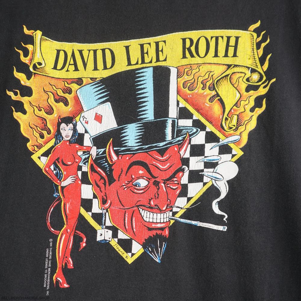 Vintage 1991 David Lee Roth t-shirt Tour 91 S-5XL EN482 Unisex T-Shirt S