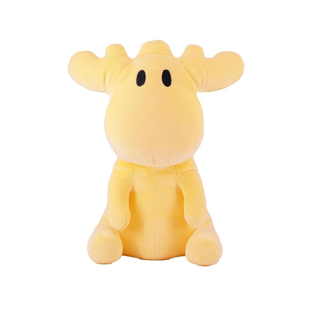 [moz] Sitting stuffed animal, yellow [cute elk, soft, fluffy, pastel color, huggable, soothing, warm and cozy, marshmallow]