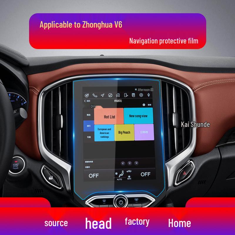 

Zhonghua V3/V7 Navigation Screen Protector for 20 Models Soft Film
