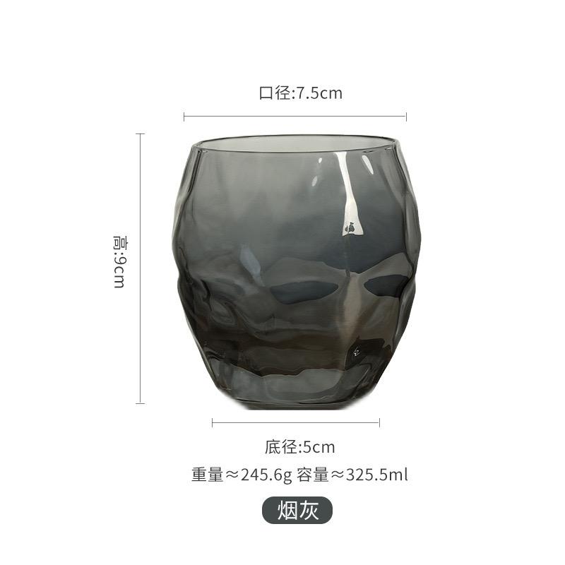 Creative Pineapple Whiskey SGlass Special-Shaped Glass Water Cup Household Transparent Egg-Shaped Cup Golden Edge Cup Juice