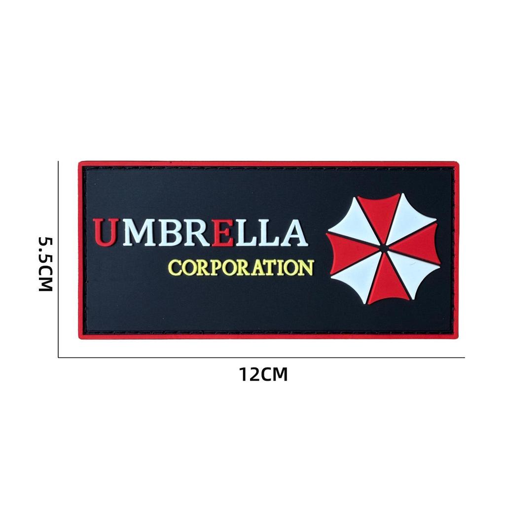 "Morale Umbrella PVC 3D Military Tactical Velcro Patch with Embroidery"