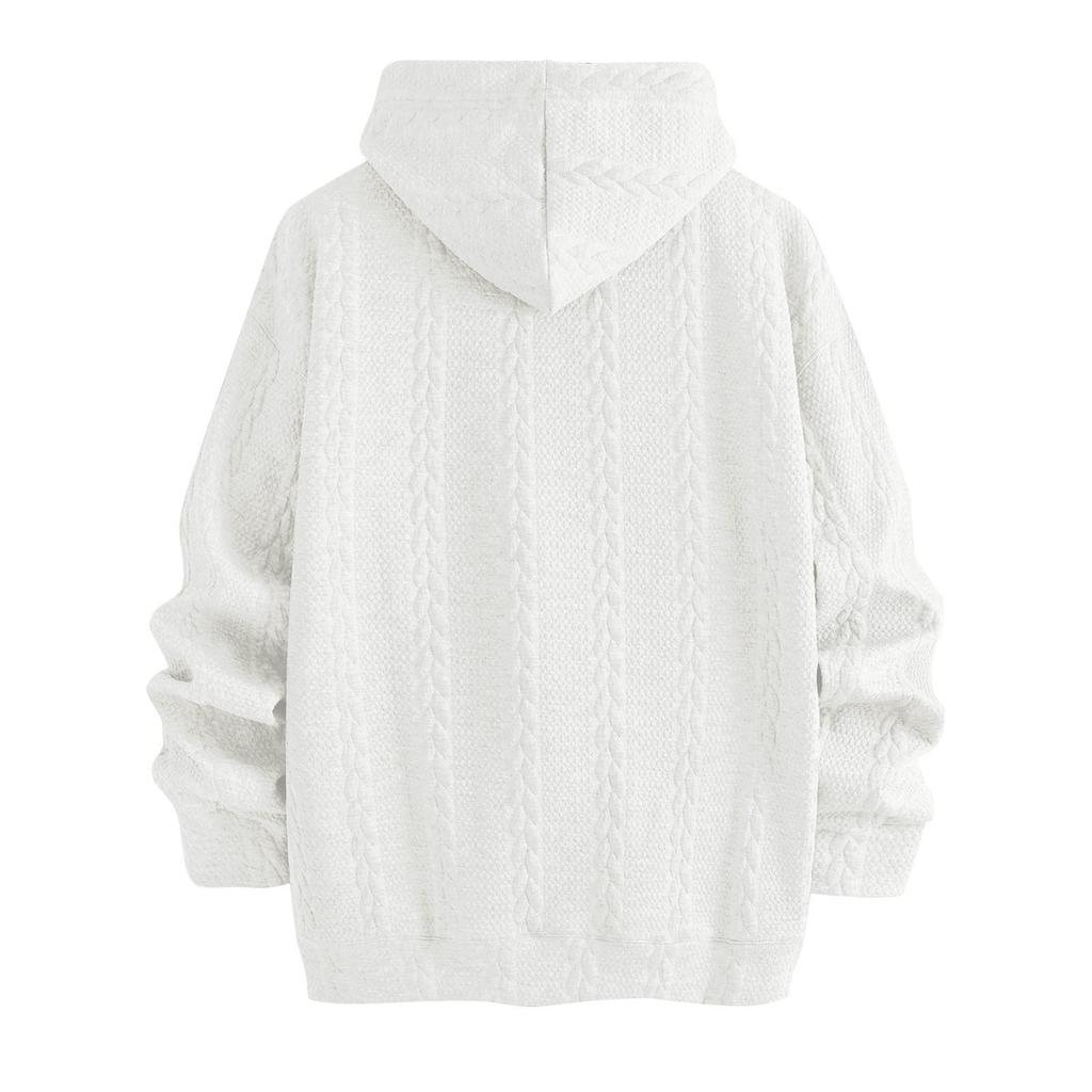Men's Hooded Sweatshirt, Contrasting Color Sweatshirt, Sports   Casual Jacket