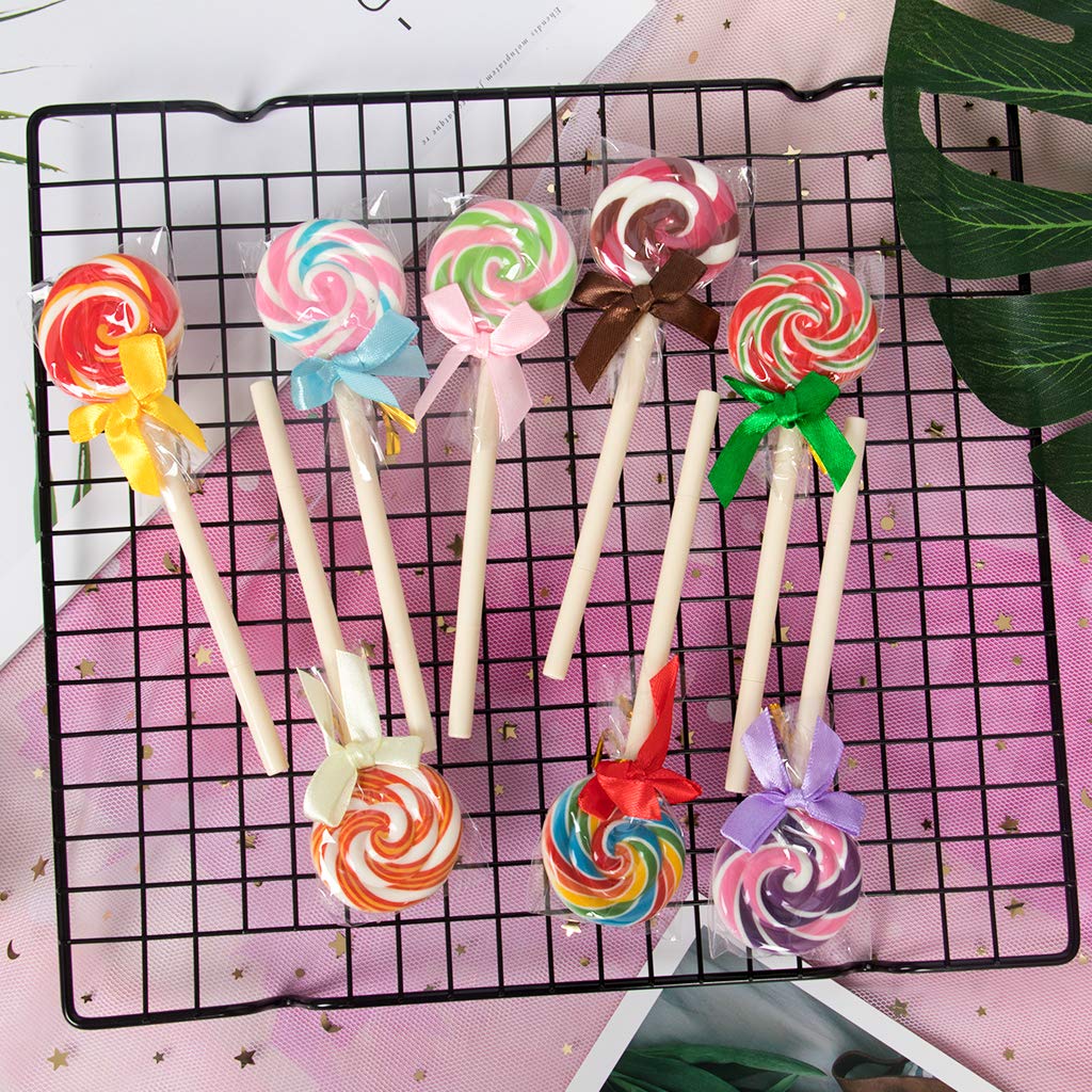 Formemory Ballpoint Pen Set Lollipop Design Ballpoint Gel Ballpoint Pens Perfect for School Office Learning Writing Instruments 8-Piece - Cute, Pens,