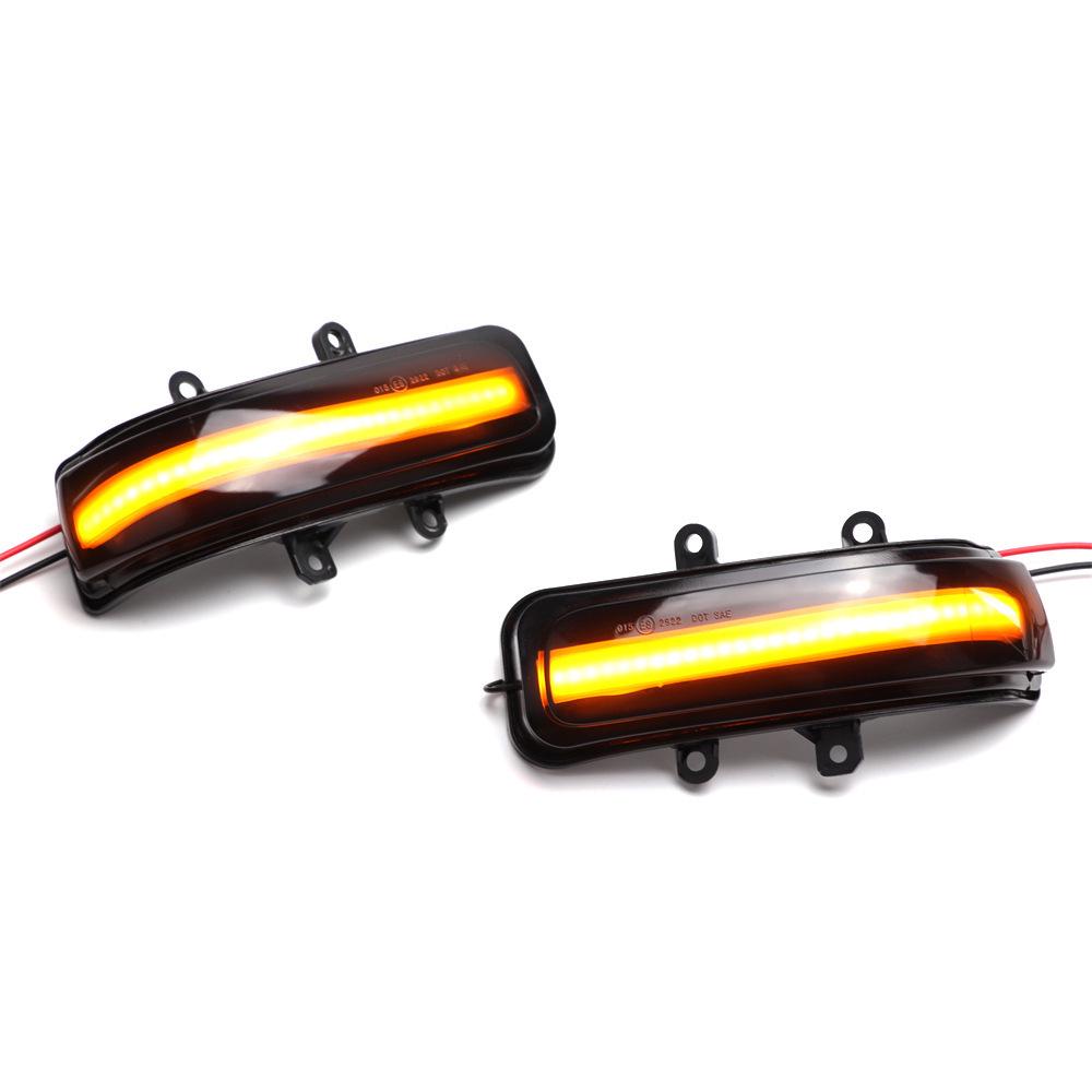 

Dynamic Flowing Turn Signal Light for Toyota RAV4, Highlander, and 4Runner Rearview Mirrors Aviation Aluminum