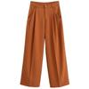 Fashion Style 2024 Fall and Winter New Women's Clothing Slim Looking All-Match Commute Mid Waist Width Faded Casual Pants 8977316