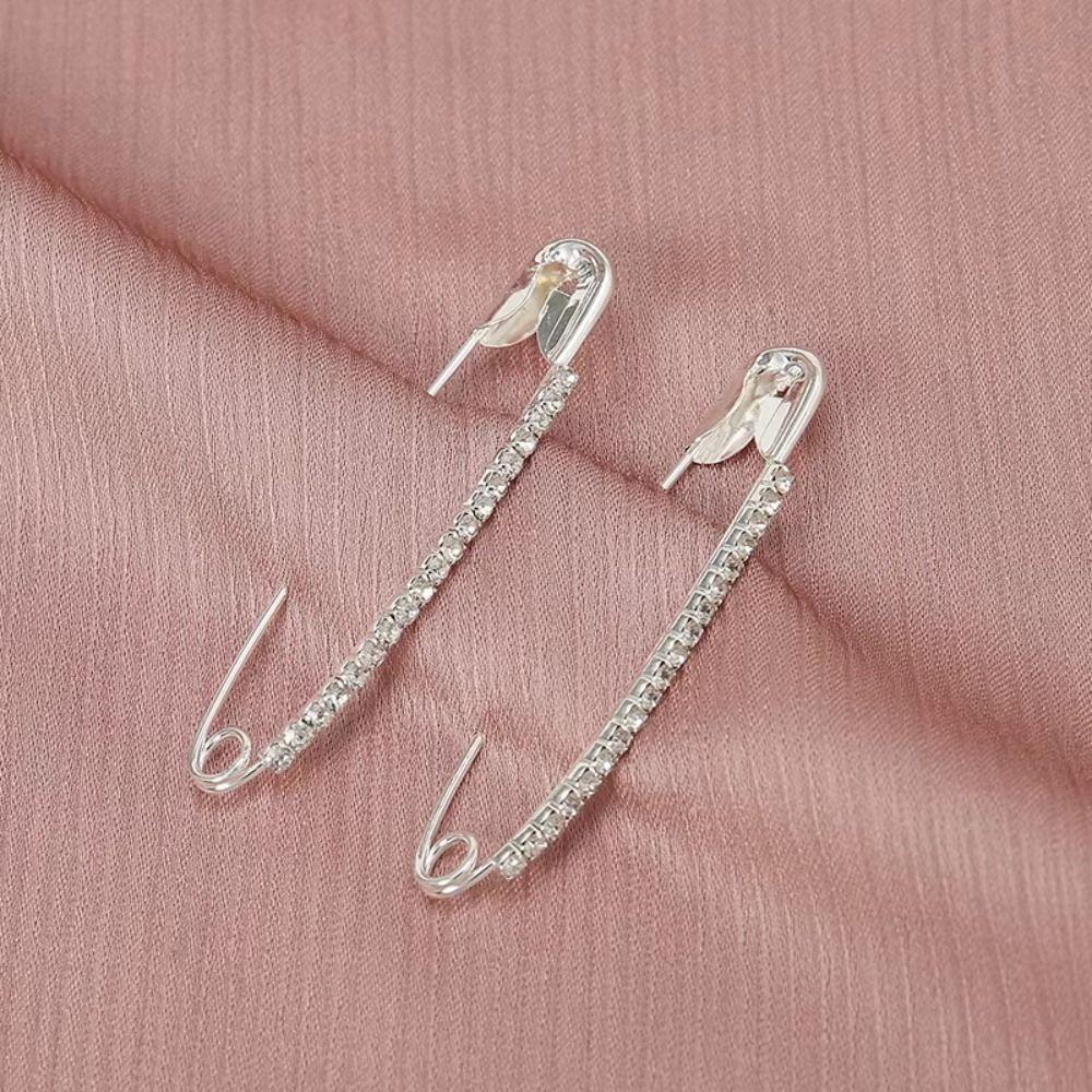 Korean Style Rhinestone Safety Pins Vintage Skirt Dresses Pins Unique Pants Safety Pin  Girls