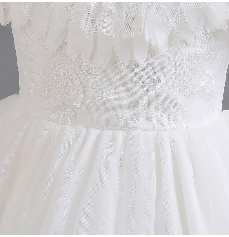 Children's Elegant Fluffy Princess Gown for Little Girls - Wedding, Host, or Piano Performance Dress