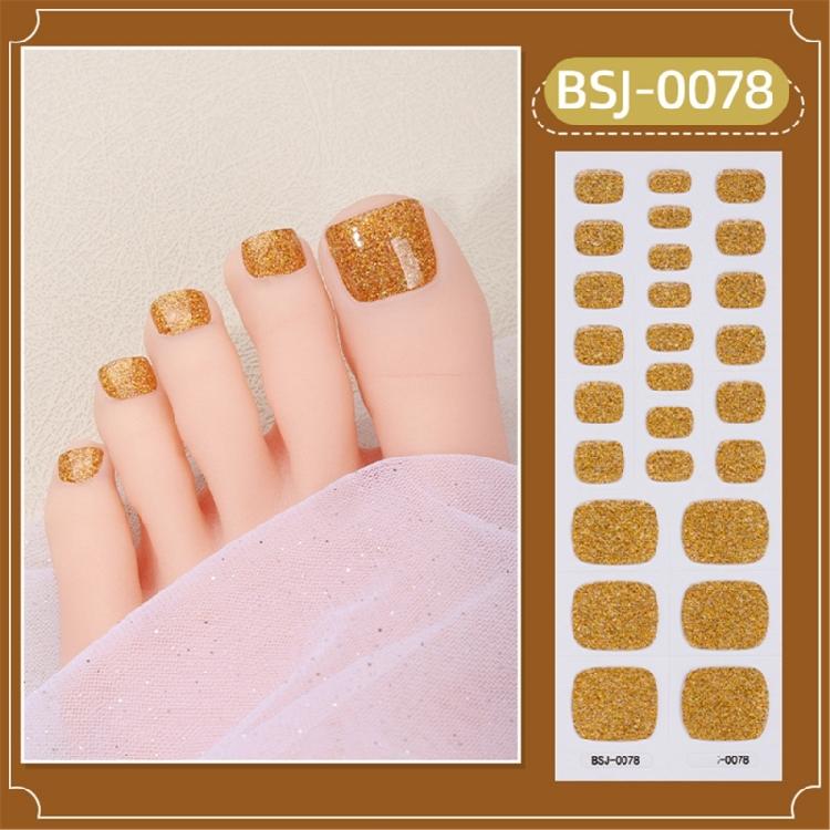 Teennagelstickers Semi-uitgeharde Gel Teennagellak Strips Pedicure Nagels Stickers