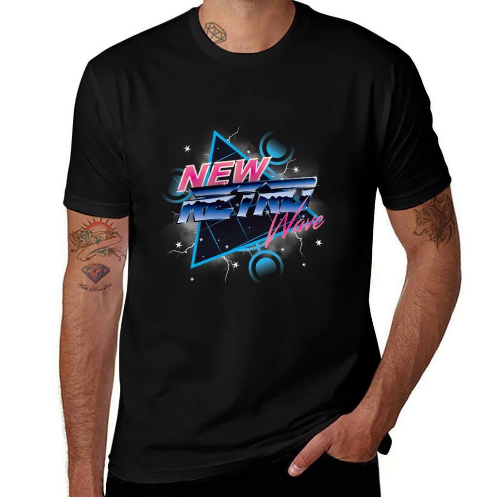 New Retro Wave Tshirt Sports Casual Short Sleeve Cotton Tee Tshirt