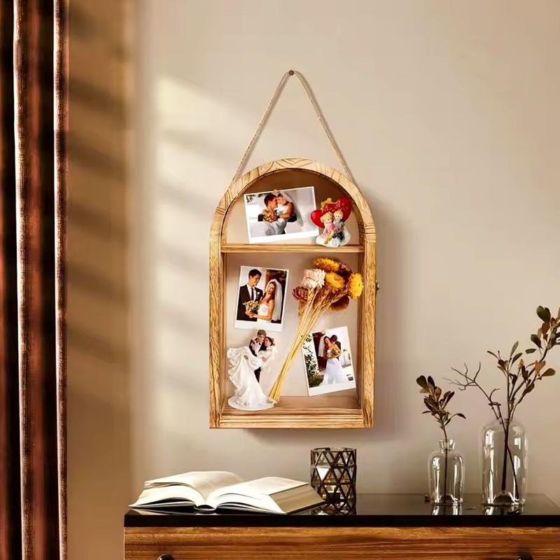 1Pc Oval Picture Home Decor Wedding Souvenir Display DIY Artificial Bouquet Rustic Photo Frame Office Wall-mounted