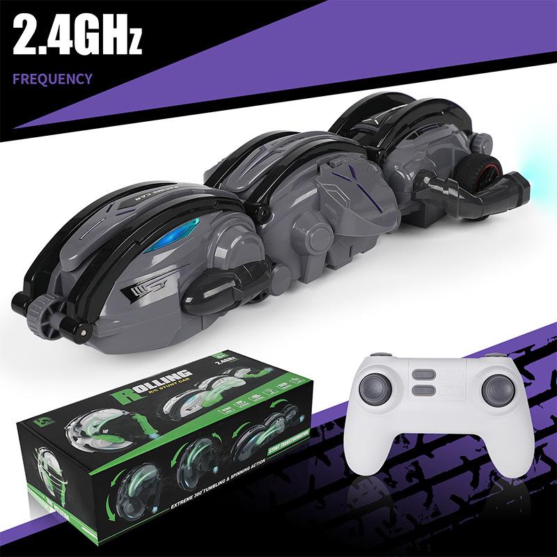 

Автомобиль-змея с дистанционным управлением, вращающийся на 360°, радиоуправляемый трюк-автомобиль-змея со светодиодной подсветкой, 2 батареи, 60+ мин, игрушки для детей в помещении/на улице