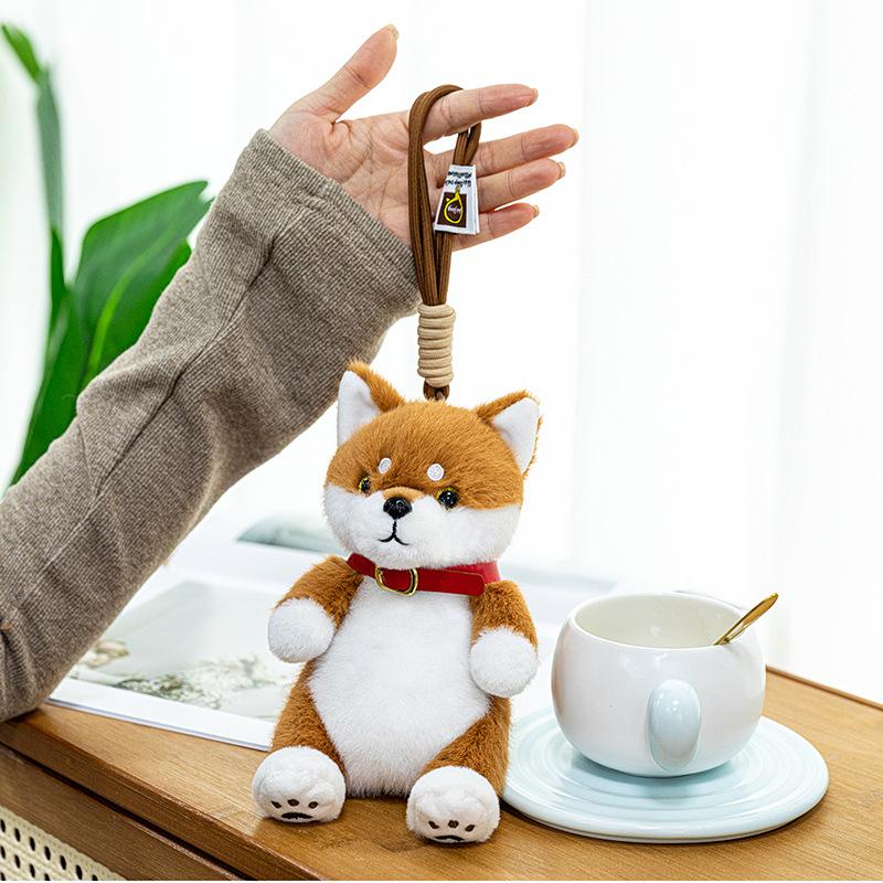 Palm Treasure Series Plush Toy Doll Cute Hippo Simulation Animal Children's Cartoon Doll Keychain