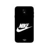 Case for Samsung Galaxy J7 2018 Nike White Logo Black Front