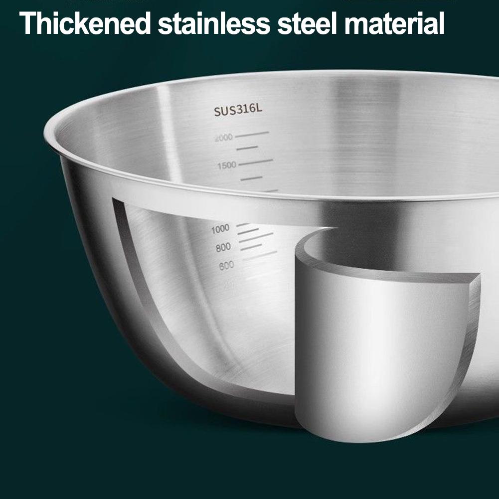 For Meal Prep Silver Mixing Bowl Set Set Of Stainless Steel Bowls Mixing Bowl Kitchen Prep 304 Stainless Steel China Mainland