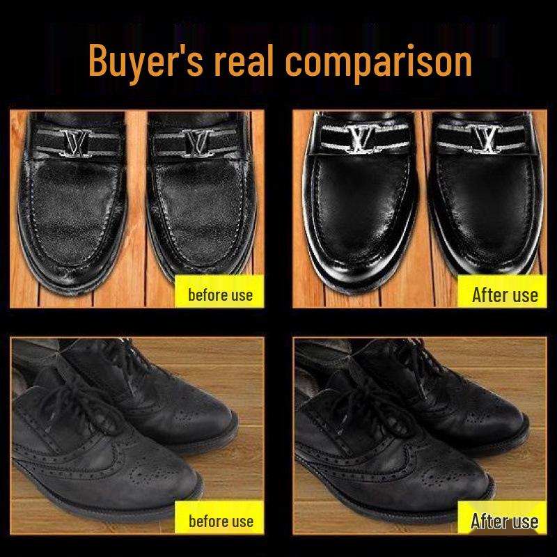 Colorless Liquid Shoe Polish & Care Oil with Integrated Brush