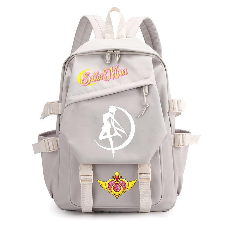 Zaino Stampa Anime Sailor Moon per Ragazzi Studenti Viaggio Leggero in Nylon Borsa Scolastica con Spallacci Imbottiti