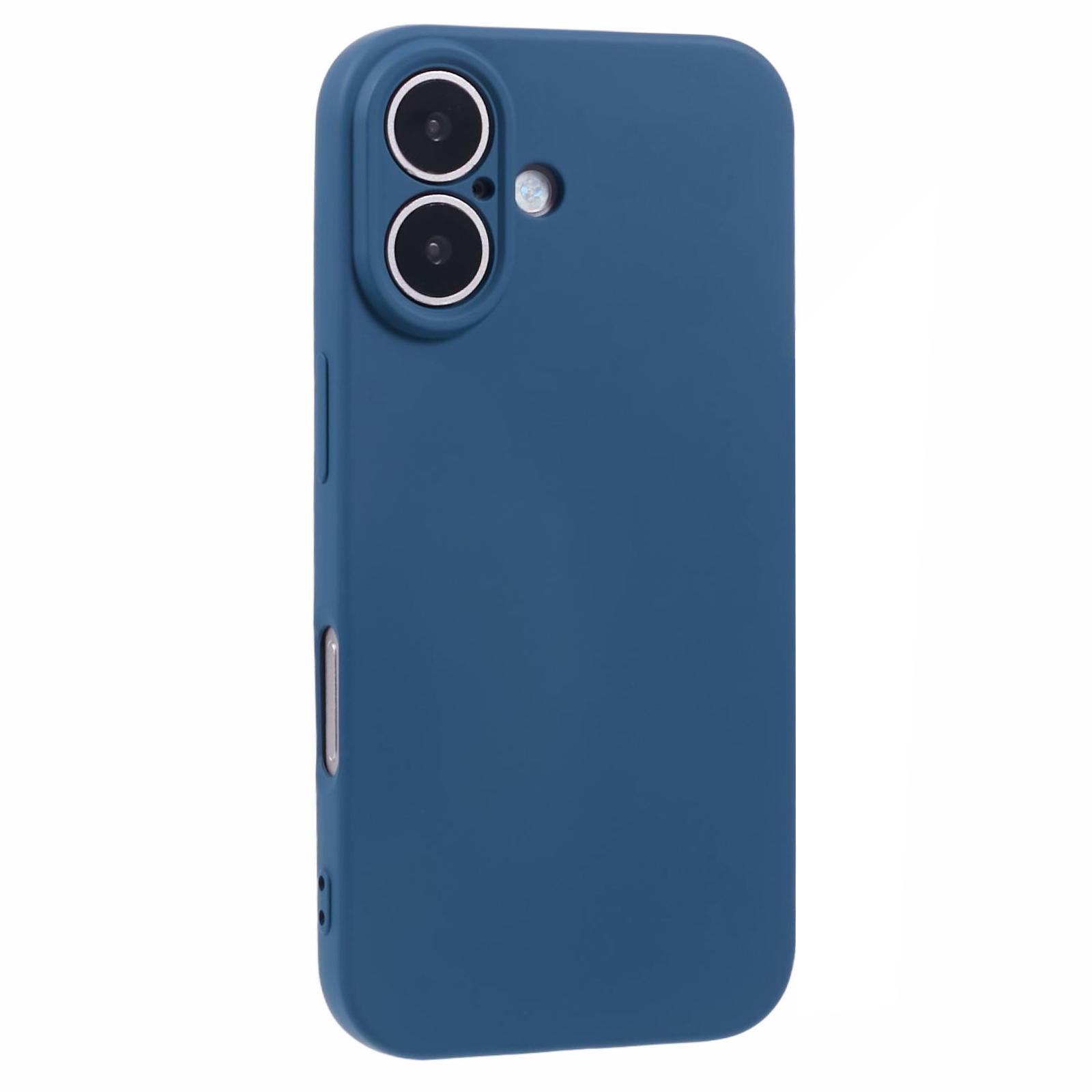 

For iPhone 16 Case Fiber Lining TPU Soft Touch Phone Cover Drop Protection E
