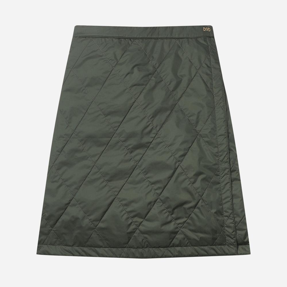 Diodi Reversible Quilted Padded Skirt - Tan