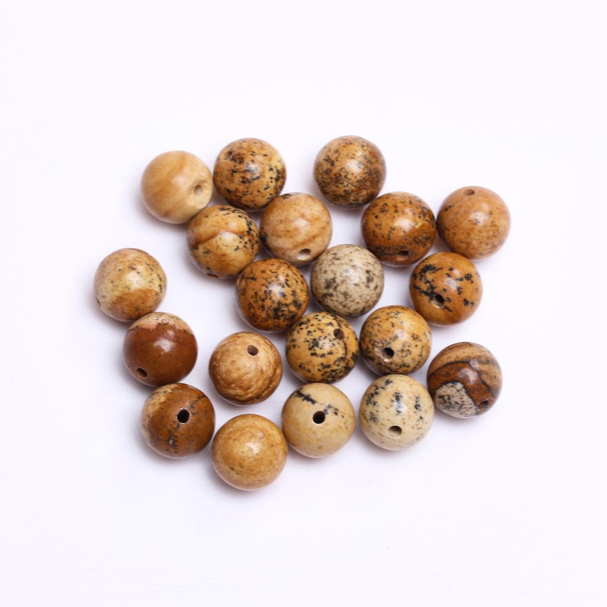 

Товары для вечеринки Свободные бусины Ожерелья 4/6/8/10/12 мм Аксессуары Картина Яшма для изготовления ювелирных изделий DIY Круглый натуральный камень 40-15 шт. Бусины 8mm 20Pcs