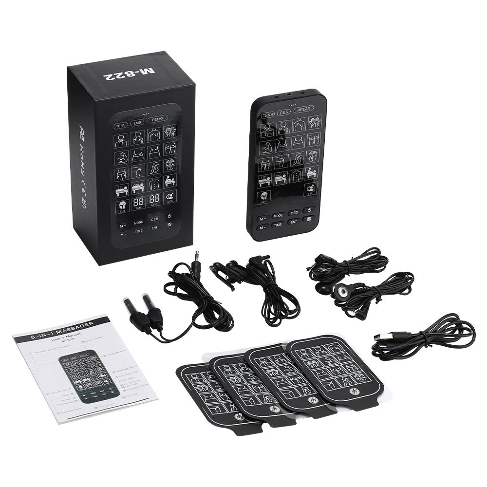 Массажер с импульсами TENS Многофункциональный терапевтический аппарат EMS Стимулятор мышц Лазерное лечение ринита и синусита Устройство для улучшения сна