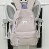 Schultasche Koreanische Version ins einfarbiger Rucksack Damen einfacher Rucksack mit großer Kapazität Schleife Schülerschultasche modisch vielseitig Freizeitrucksack