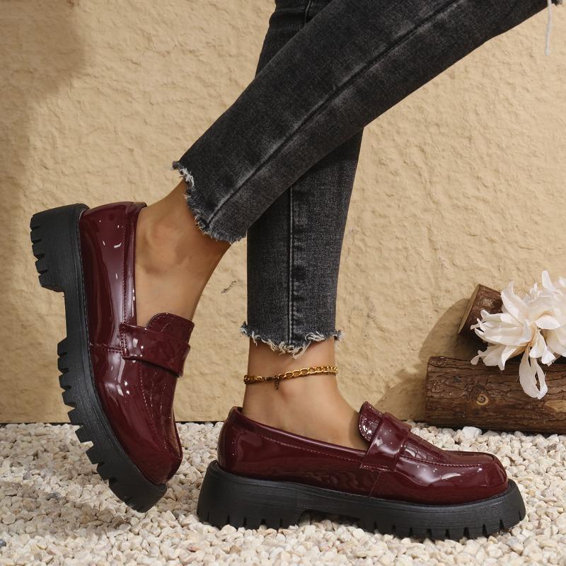 Women's British Small Leather Shoes Spring and Autumn New Platform College Style Single Shoes Fashion Shoes