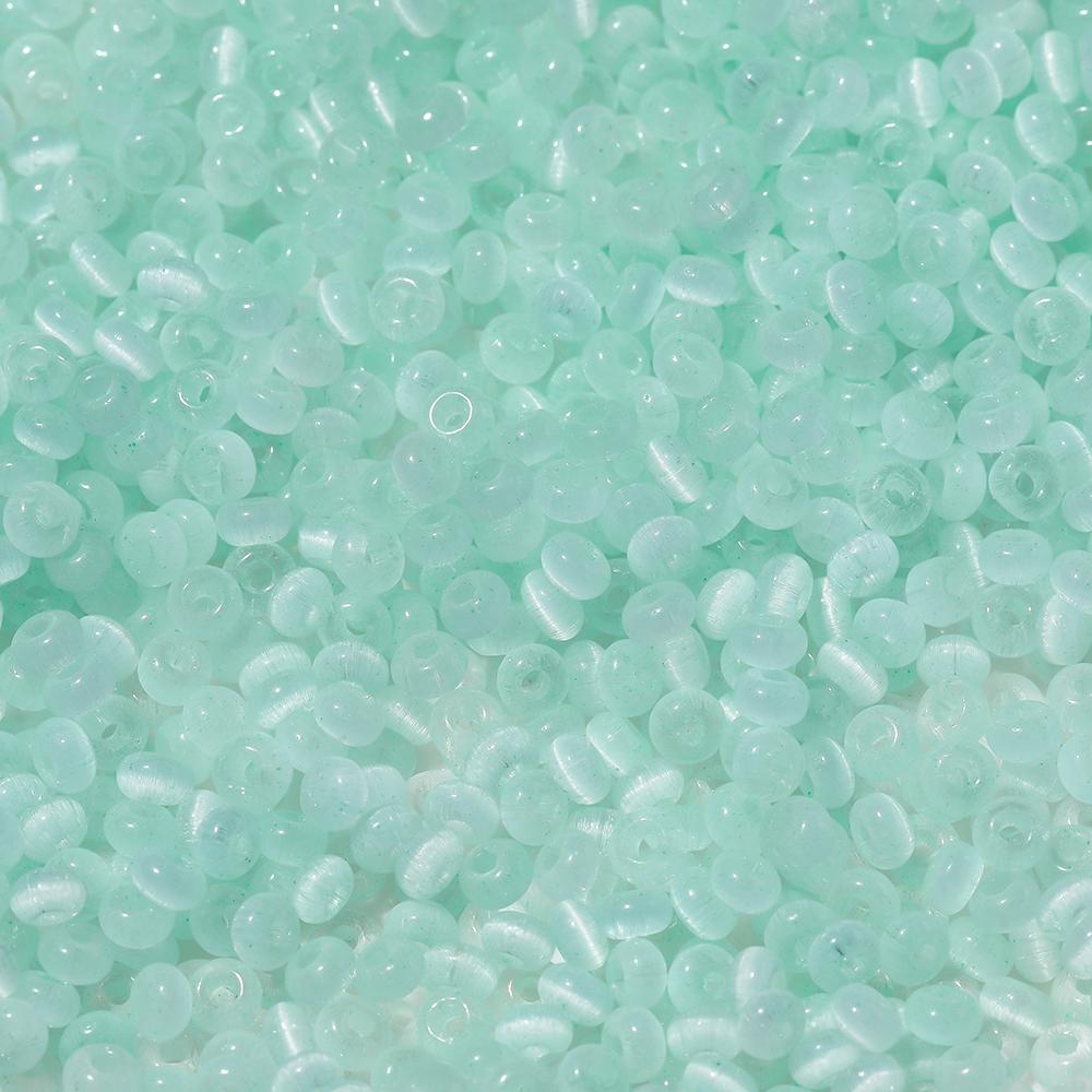 

100pcs 2.5×4mm Colored Glass Cat s Eye Beads Abacus Shape Spacer Beads for DIY Jewelry Making Bracelet Phone Charms Supplies циан
