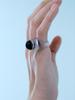 Lowool Black Frog Eye Ring