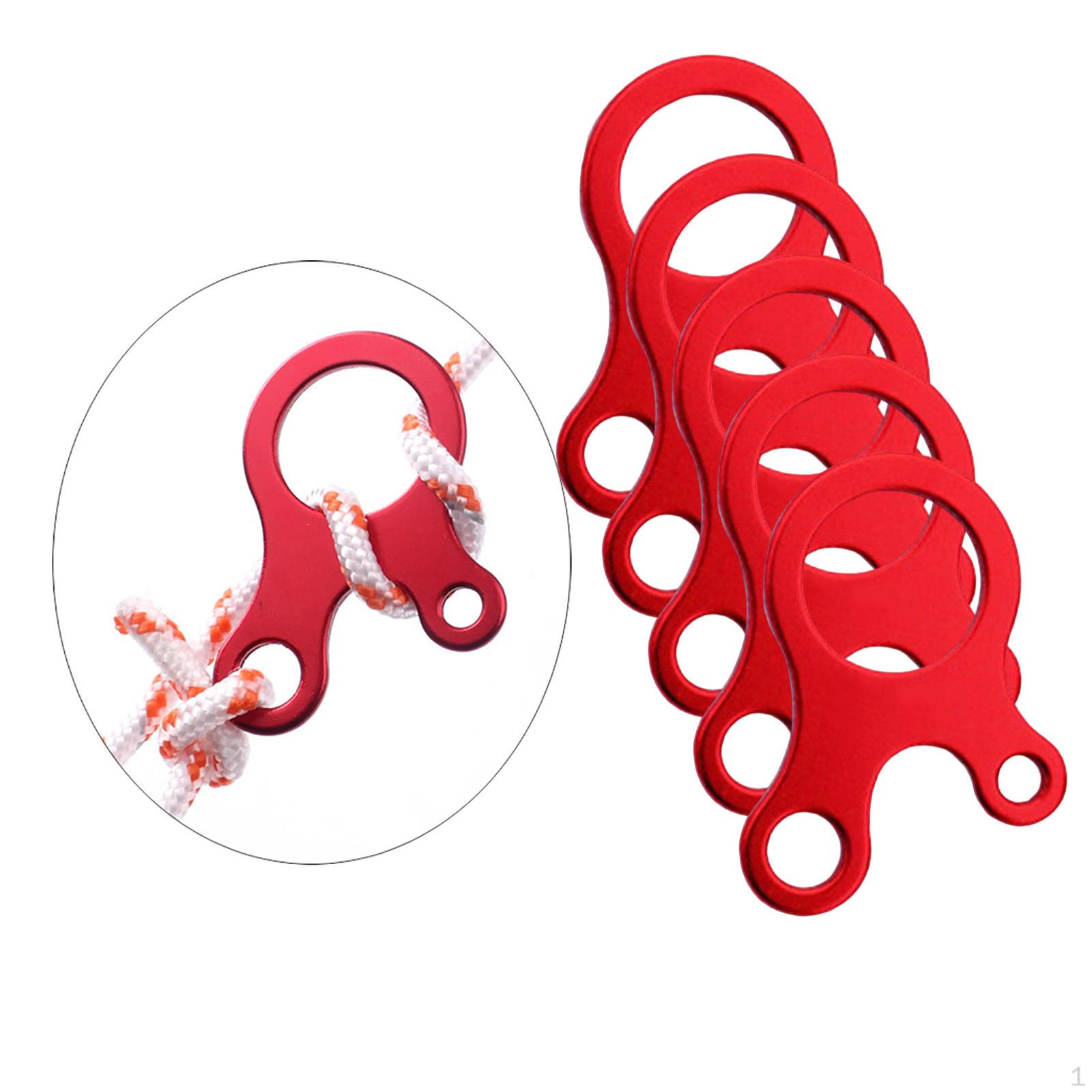 

Прочный набор натяжителей для шнура от ветра для кемпинга на открытом воздухе, красный, 49 x 27 мм