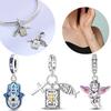 Charms Plata Bible Cross Pendant Copper Plated For Charms Copper Plated Original Bracelet For Jewelry Making