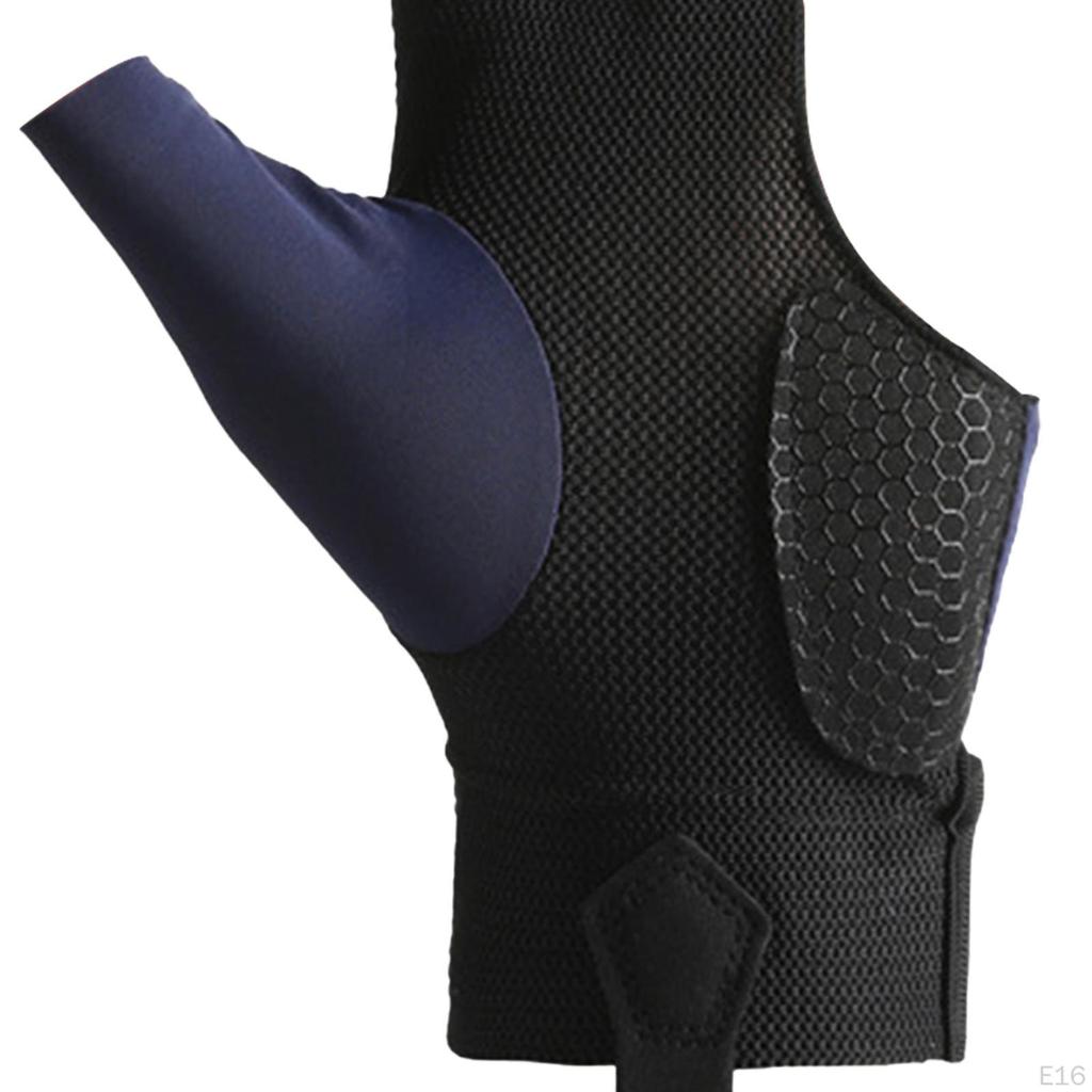 Billardhandschuh 3 Finger Pool Atmungsaktive Queuehandschuhe Spiel für Männer Frauen,
