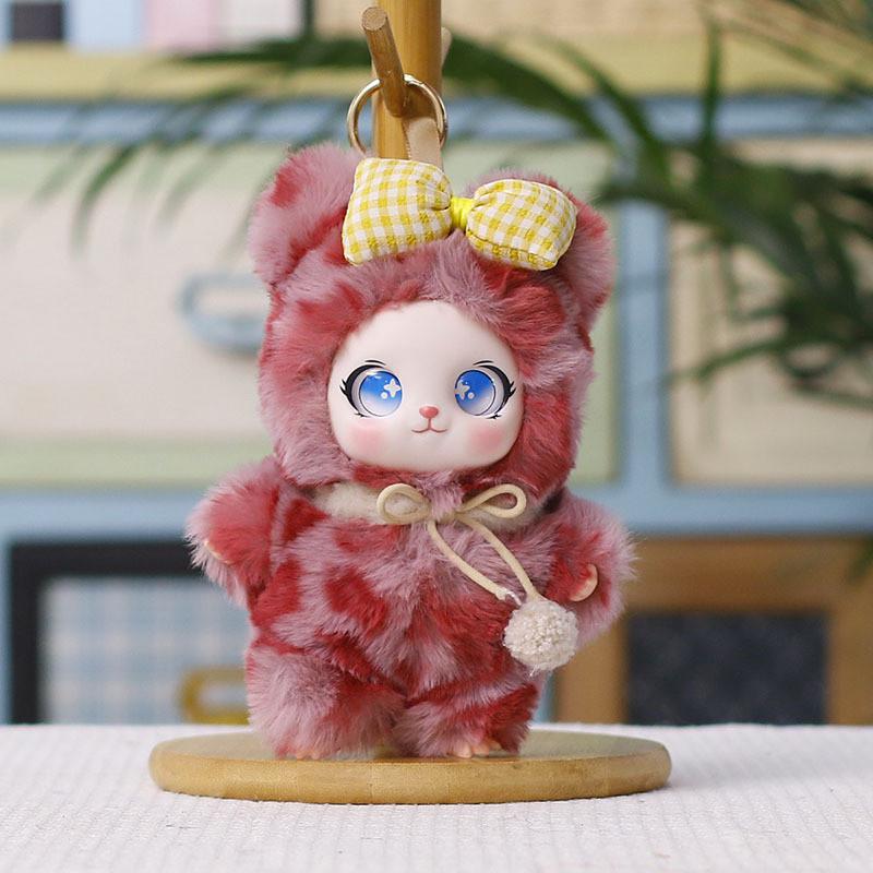 Cute Bunny Plush Keychain With Colorful Design For Kids And Teens