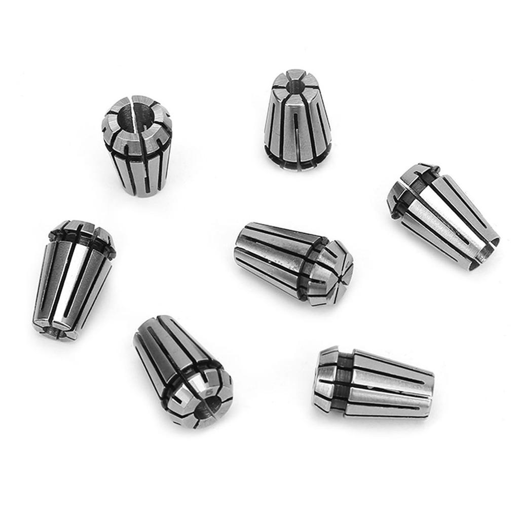 7PCS ER11 5mm Držák hřídele motoru Prodlužovací tyč ER11 1?Sada pružinových kleštin 7mm
