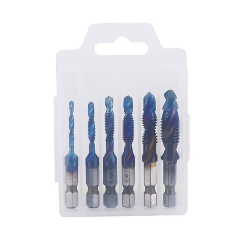 Professional 6PC Composite Ribbon Tool Kit With Hexagonal Handle Corrosion Resistant High Fast Steel For Crafting Tasks