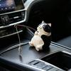 Hand-Carved Wood Ornaments Fishing Cat Sculpture Miniature Solid Wood Desktop Decor Eco-Friendly Painted Cat Figurine for Home Office Gift