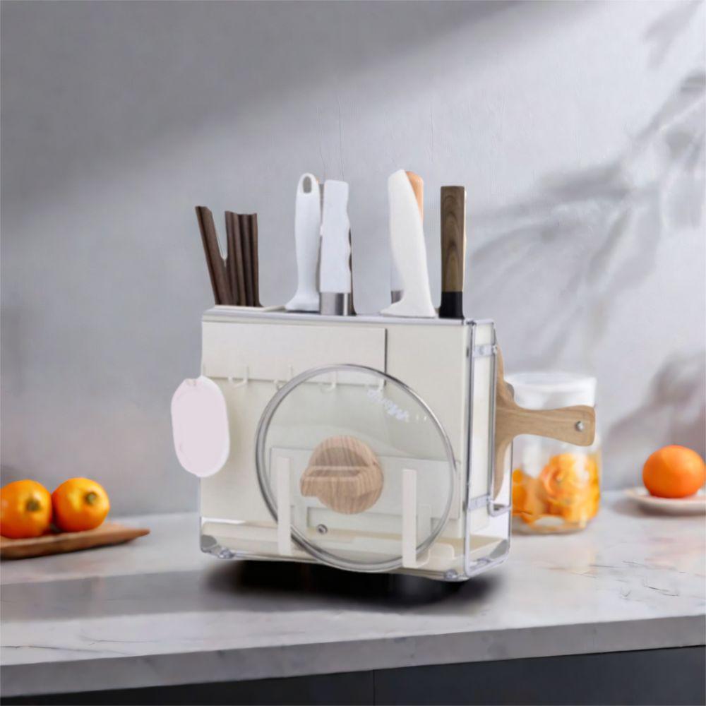 Large Capacity Chopstick Bucket Carbon Steel Cooking Utensil Holder Kitchen Cutter Rack  for Home