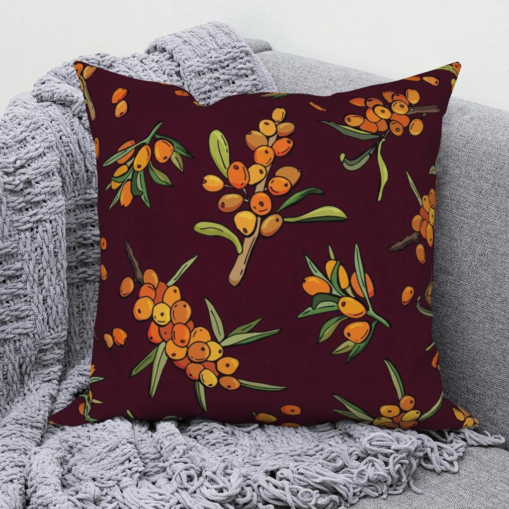 Bedroom Throw Pillow Sofa Decorative Pillowcase Home Decor Cute Tropical Fruit
