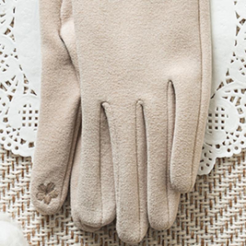 DaiSo Big Label Women S Smartphone gloveS Beige