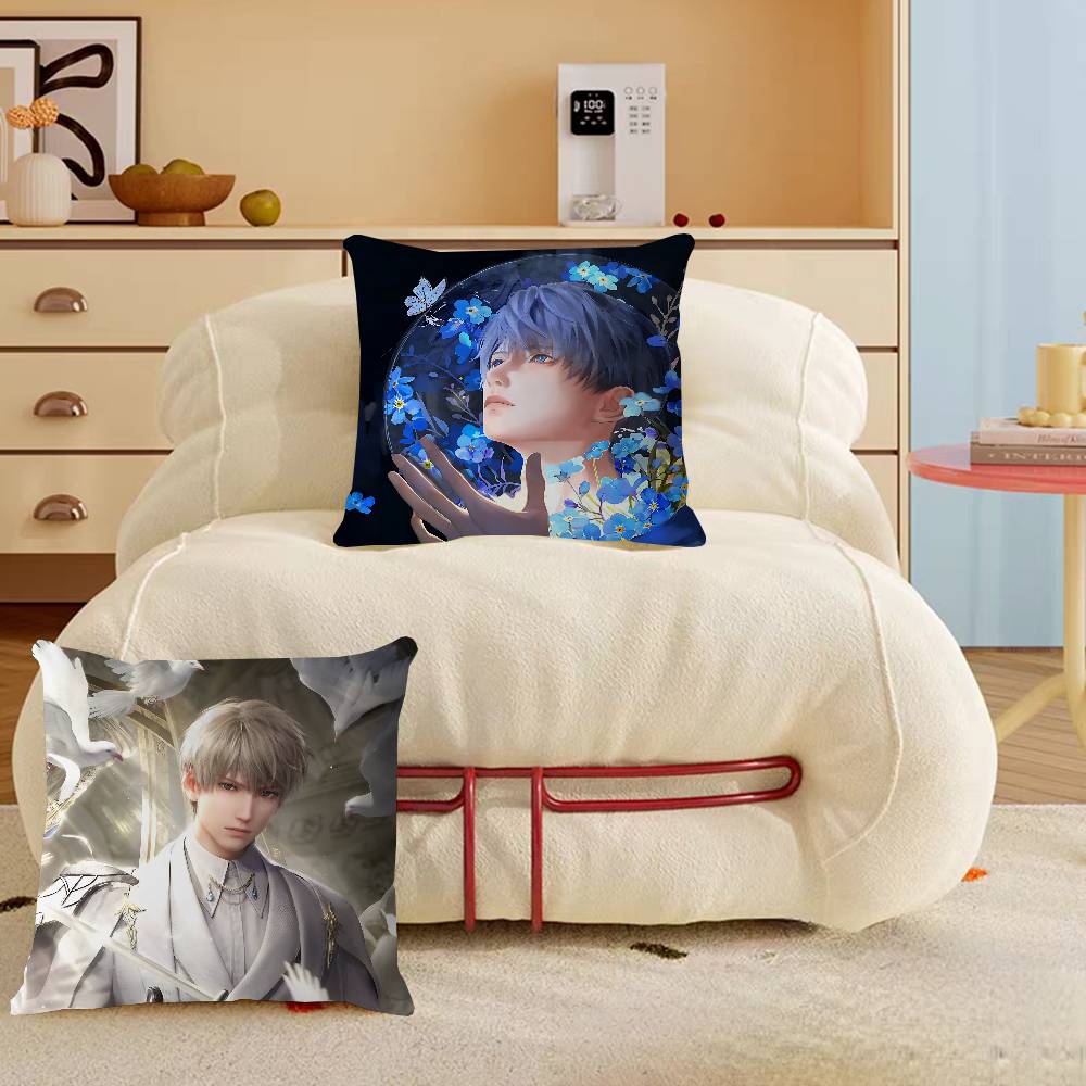 New Love And Deep Space Qi Yu Cushion Cover Car Throw Pillow Case For Sofa Car Christmas Gift 40x40cm 45x45cm