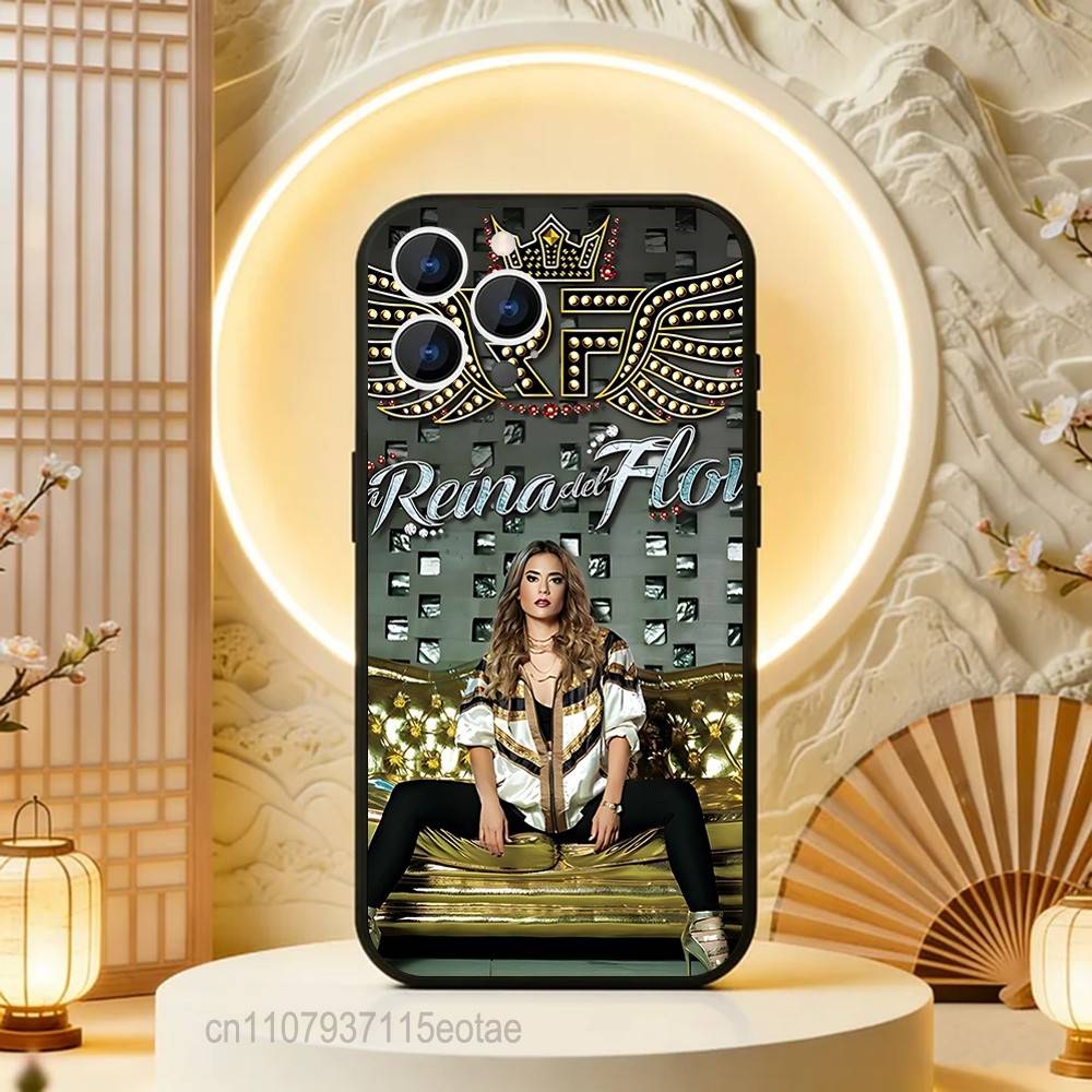 Queen of Flow La Reina Del Flow  Phone Case Silicone Soft For IPhone 16,17,15,11,13,12,14,Mini,Pro,Max,Plus,Air,E Black
