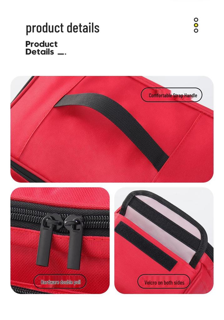 Portable Family Medicine Storage Bag - First Aid Kit for Home and Travel