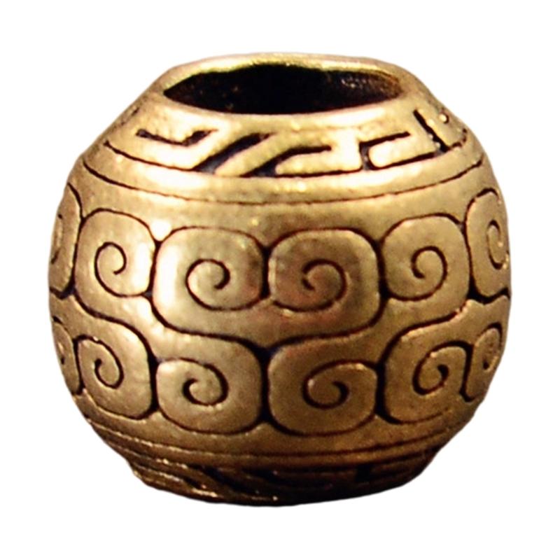 Copper DIY Jewelry Findings Spacer Beads With Oversized Holes For Easy Threading Crafting Supplies Cord Connectors