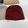 Elegant Literary and Artistic Autumn and Winter New Cashmere Hat Hollow Knitted Wool Hat Warm Bag Head Ear Protection Hat Tide Confinement Hat