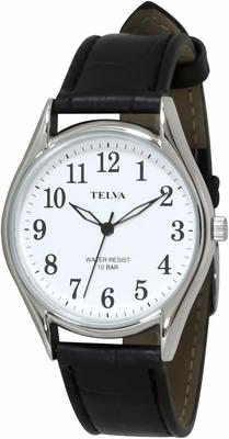 [Clefer] Analog Men's Watch Waterproof Leather Strap Black TE-AM008-WTS