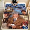 1 ks flanelová deka s potiskem Fools&Horses, Vysoká kvalita, Pohodlná pro všechna roční období, Domácí dekorace, Teplo a pohodlí, Perfektní pro vánoční dárky103