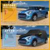 Motoforti Waterproof Car Cover Car Outdoor Full Car Cover for Mini Cooper 4DR 2014-2024 210DBlack Blue with Door Zipper